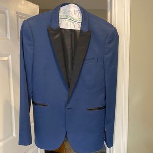 Blue tuxedo blazer from Express. Size 38 regular.